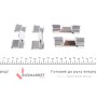 Планка супорта (переднього) прижимна (к-кт) Citroen Jumper/Peugeot Boxer 06- (Brembo)