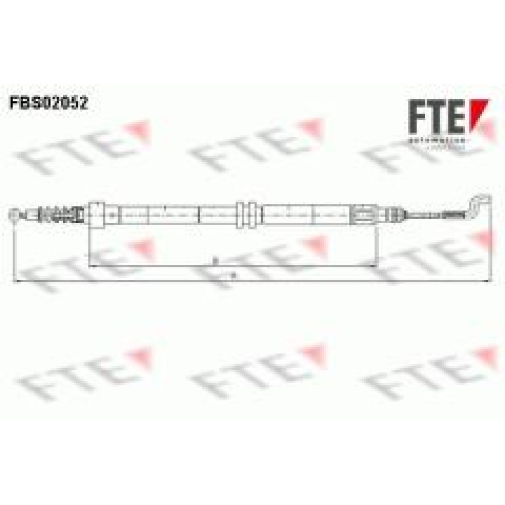 Трос ручника (задній) VW T4 97-03 (935/716mm)