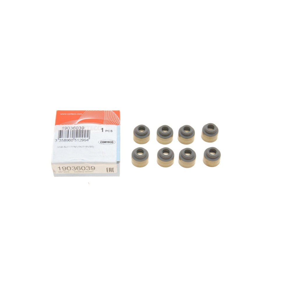 Сальник клапана (впуск/випуск) Toyota Corolla/Yaris 1.4D 01- (5.5x13.5x11) (к-кт 8шт)