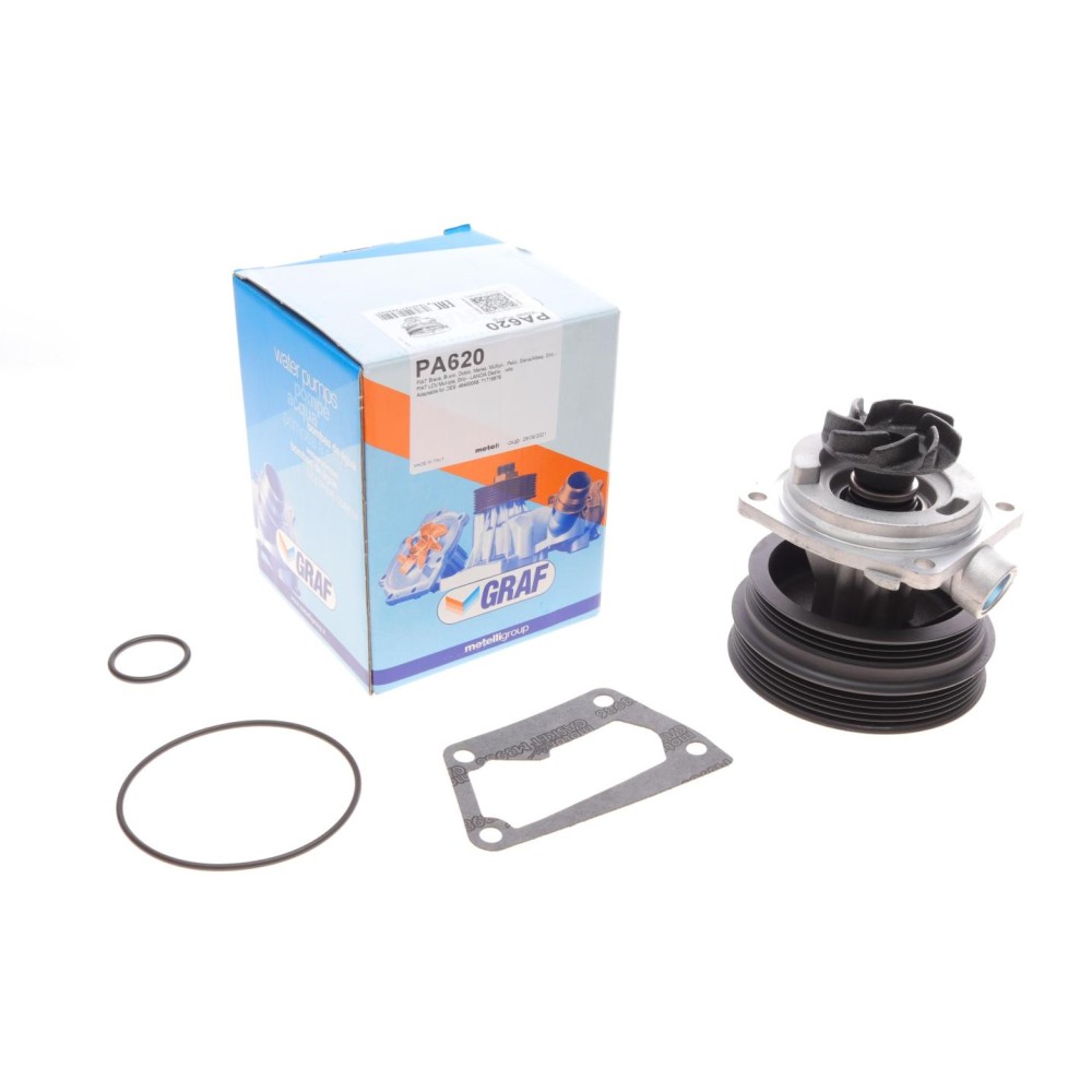 Помпа води Fiat Doblo/Palio/Stilo/Bravo 1.6 16V 95-11 (R/B) (8 лоп.) (8 кан.)