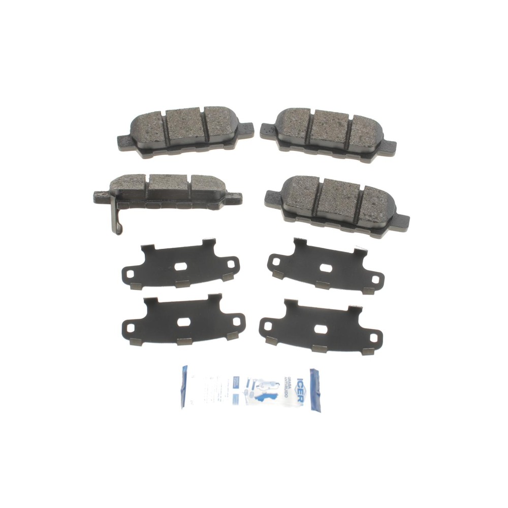 Колодки гальмівні (задні) Nissan Rogue 07-13/Juke/Murano 08-/X-Trail 13-/Suzuki Grand Vitara 05-