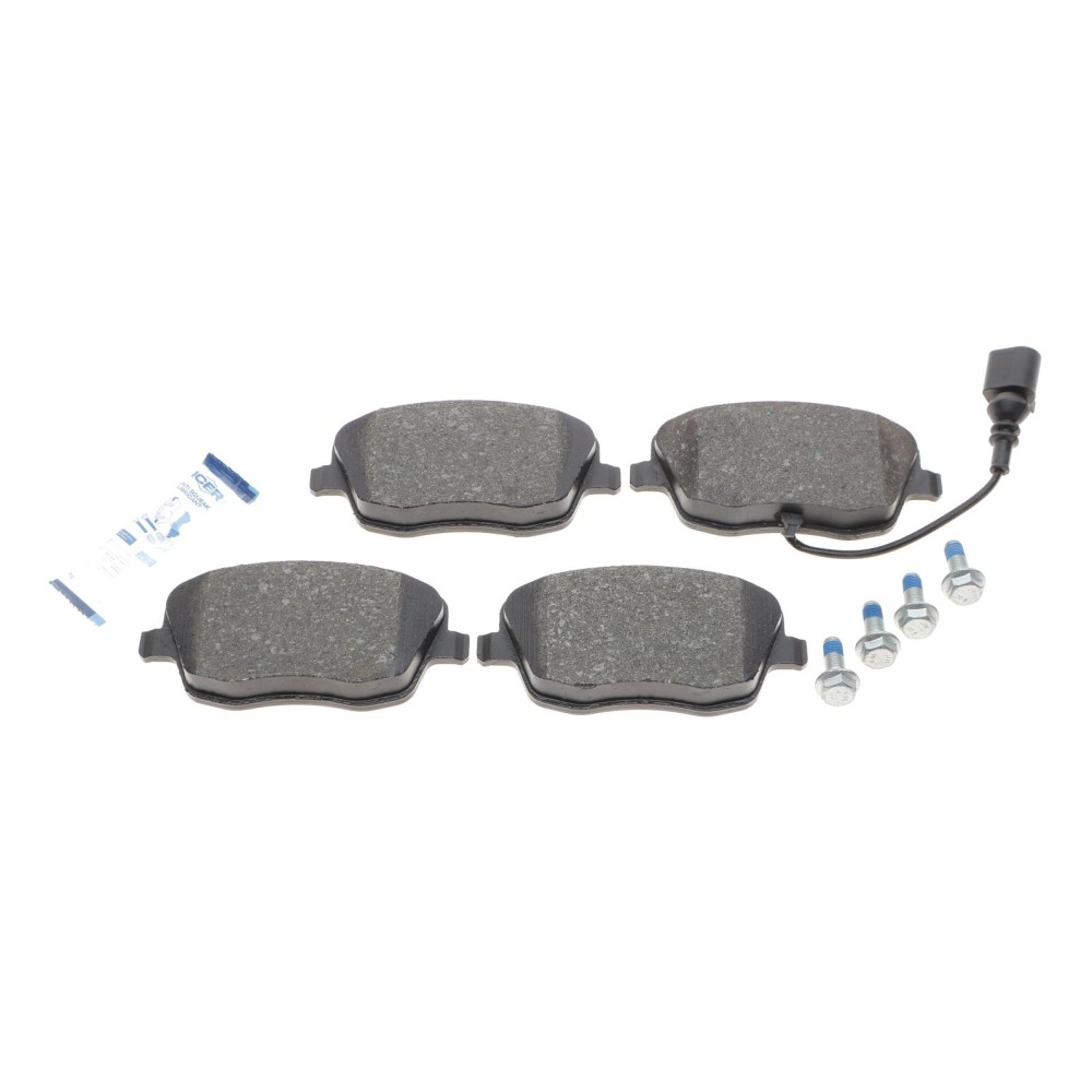Колодки гальмівні (передні) Seat Ibiza/VW Polo 01-09/Skoda Fabia 99-14/Roomster 06-15 (+датчик)