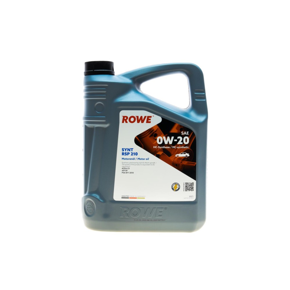 Олива 0W20 HIGHTEC SYNT RSP 210 (5L) (ACEA C5) (API SP) PSA B71 2010