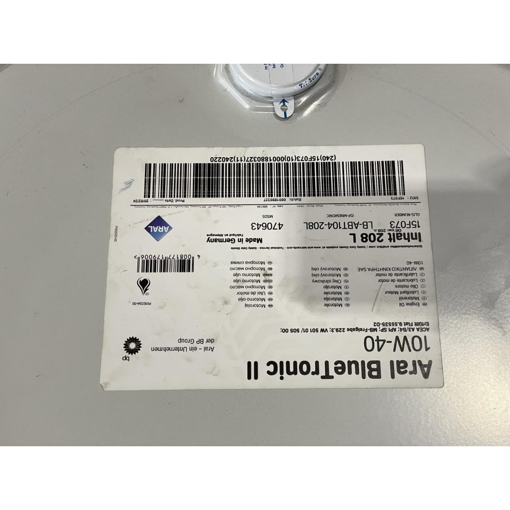 Олива 10W40 Blue Tronic II (208L)  (VW501 00/505 00/MB 229.3)