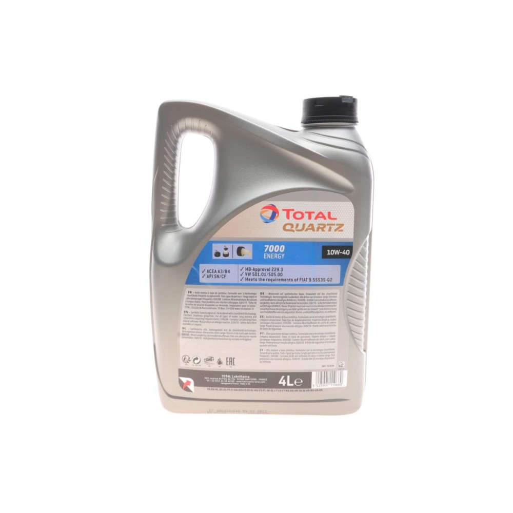 Олива 10W40 Quartz 7000 Energy (4л) (MB229.1/VW505.00) 214113