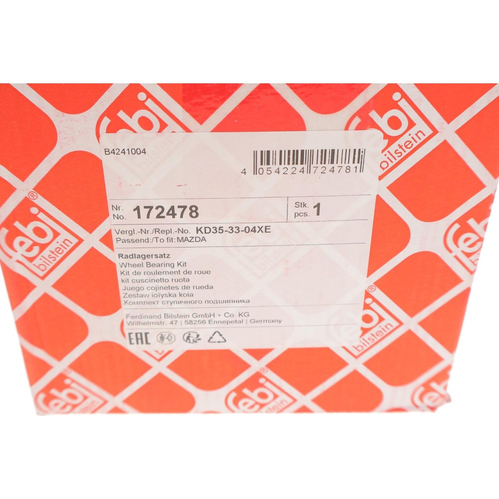 Підшипник маточини (передньої) Mazda CX-5/6 2.2D 11- (+ABS)