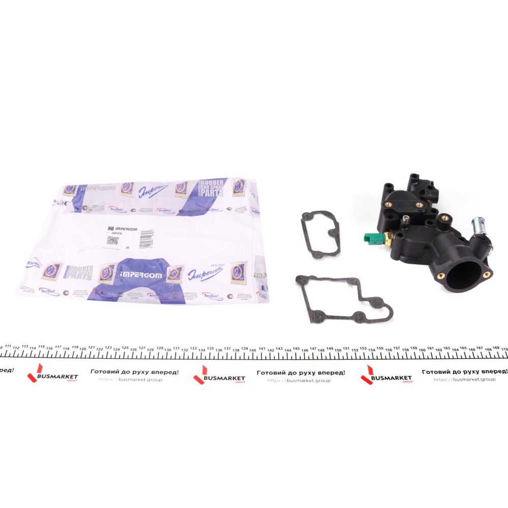 Корпус термостата Citroen Berlingo/Peugeot Partner 1.1-1.6i 96- (+ датчик)