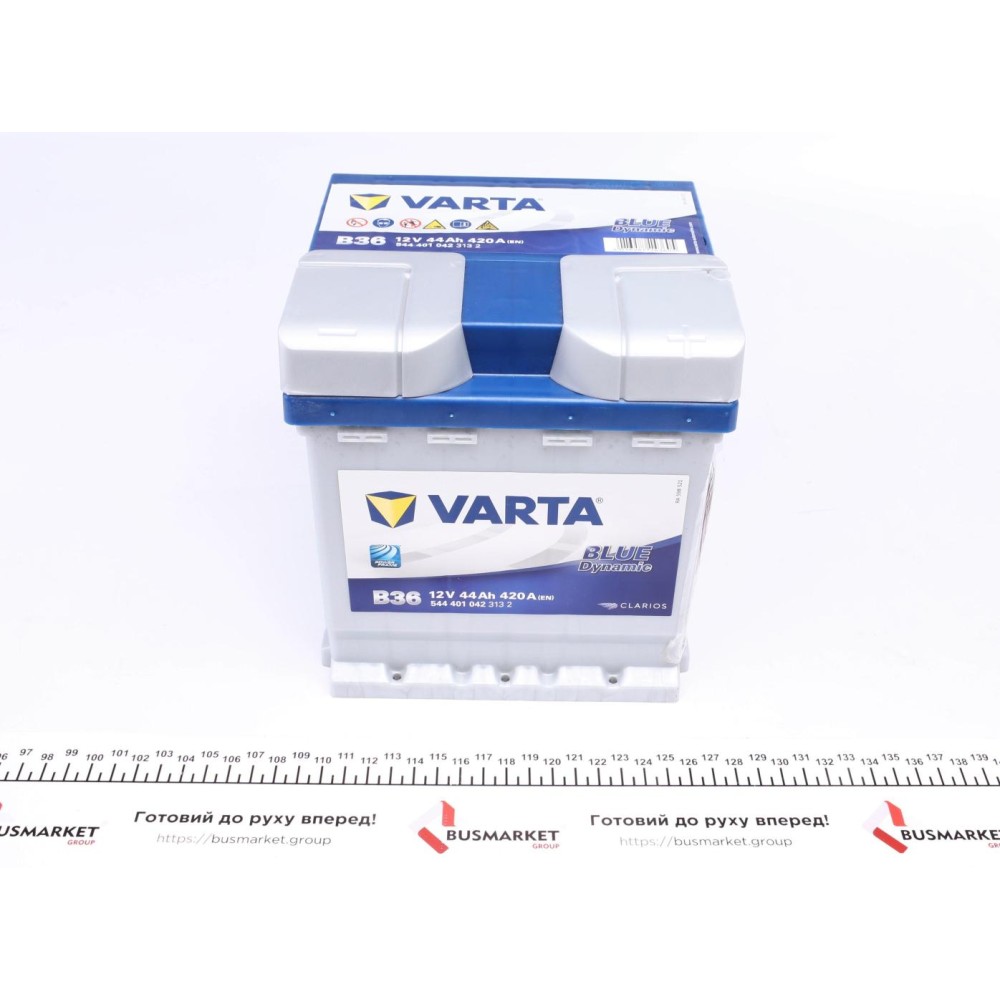 Акумуляторна батарея 44Ah/420A (175x175x190/+R/B13) Blue Dynamic B36