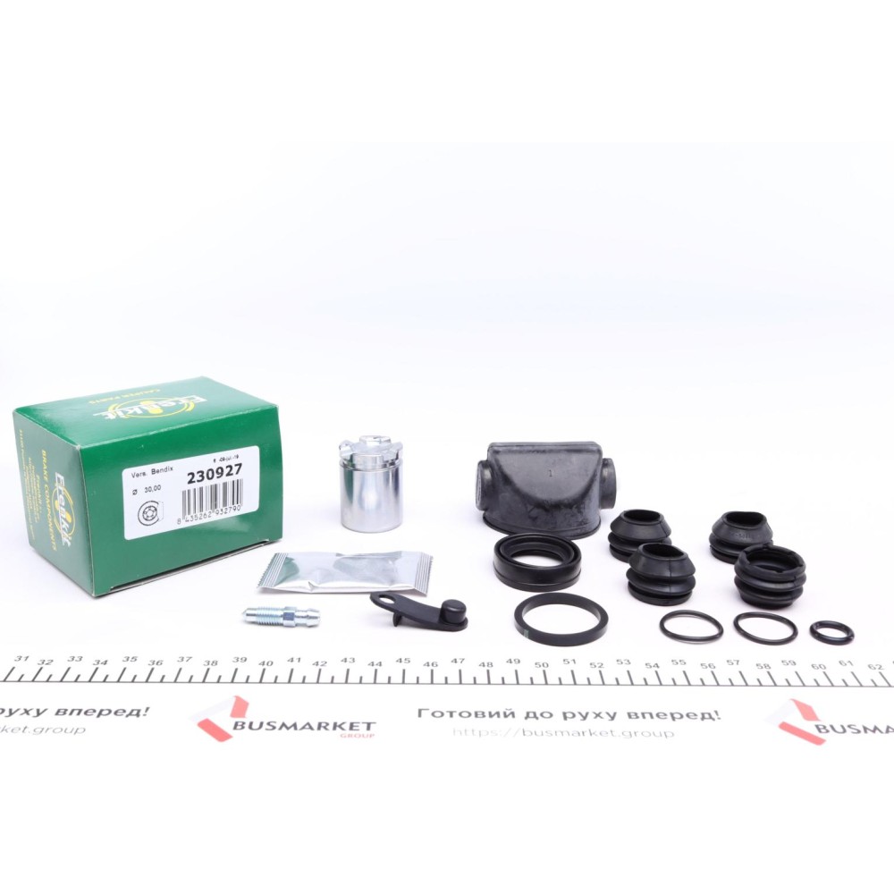 Ремкомплект супорта (заднього) Renault Clio/Megane 96- (d=30mm) (+поршень з механізмом) (Bendix)