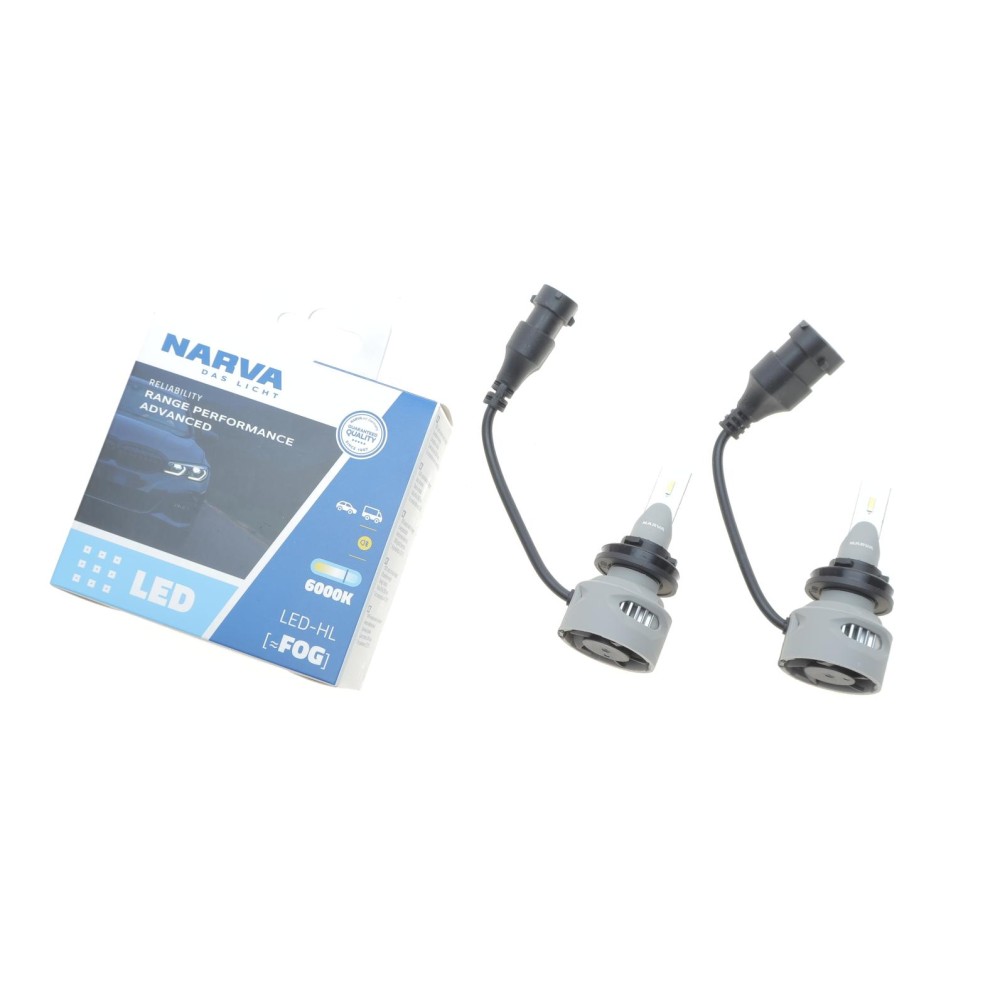 Автолампа H8/H11/H16 Fog 12/24V 19W PGJ19-1/2/3  Performance Advance LED 6000K 1700lm (к-кт 2 шт.)