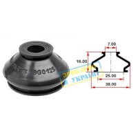 Пильник опори кульової рульового наконечника (універсальний) (25х7x16)