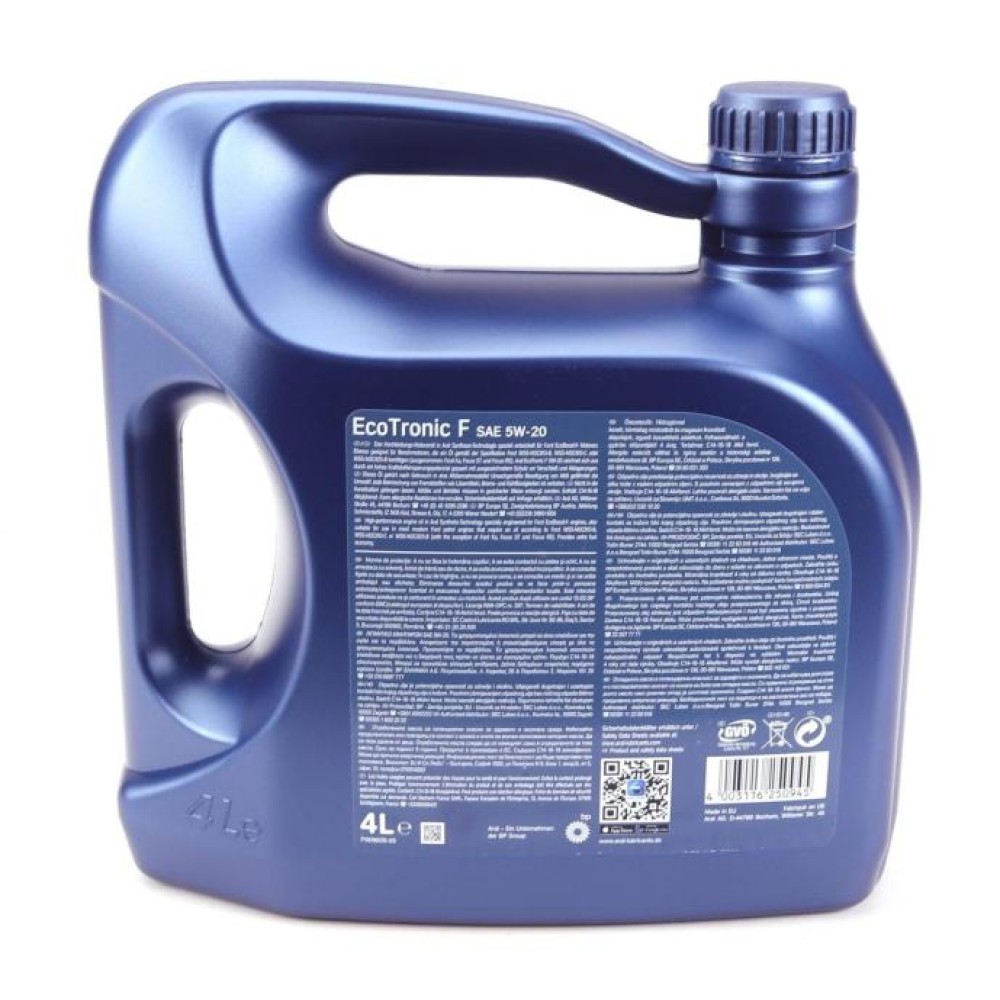 Олива 5W20 Eco Tronic F (4L) (Ford WSS-M2C948-B)