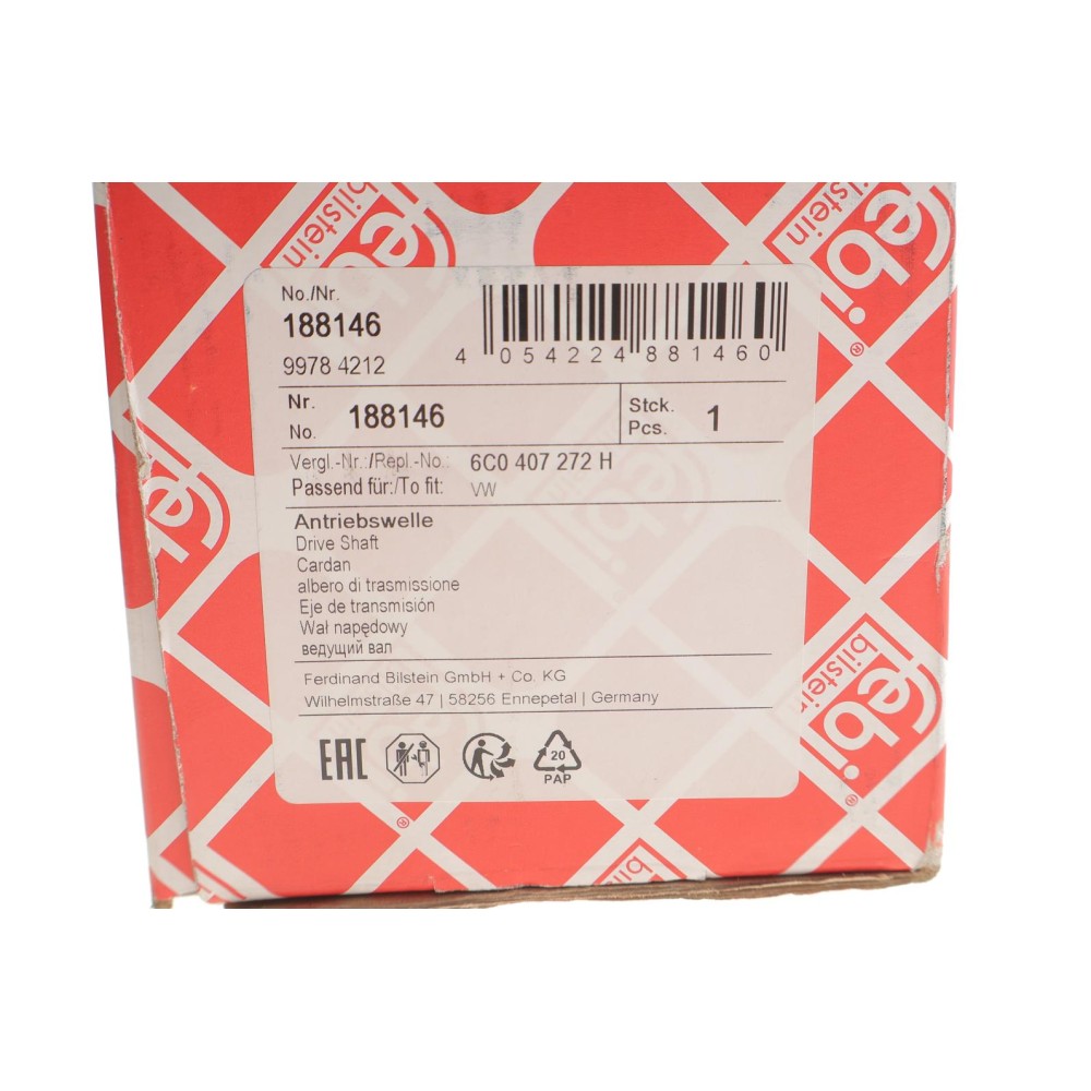 Піввісь VW Polo/Skoda Fabia 1.0 14- (R) (36/28х820)