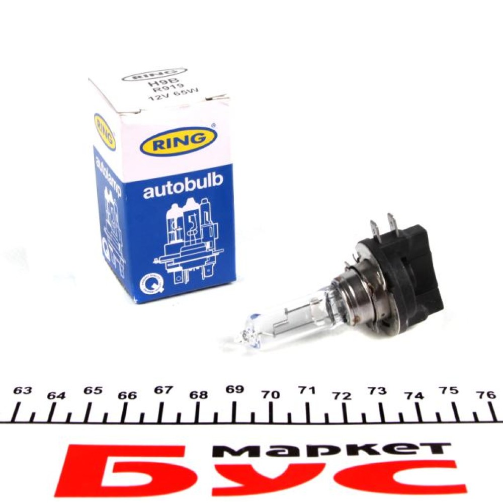 Автолампа H9B 12V 65W PGJY19-5