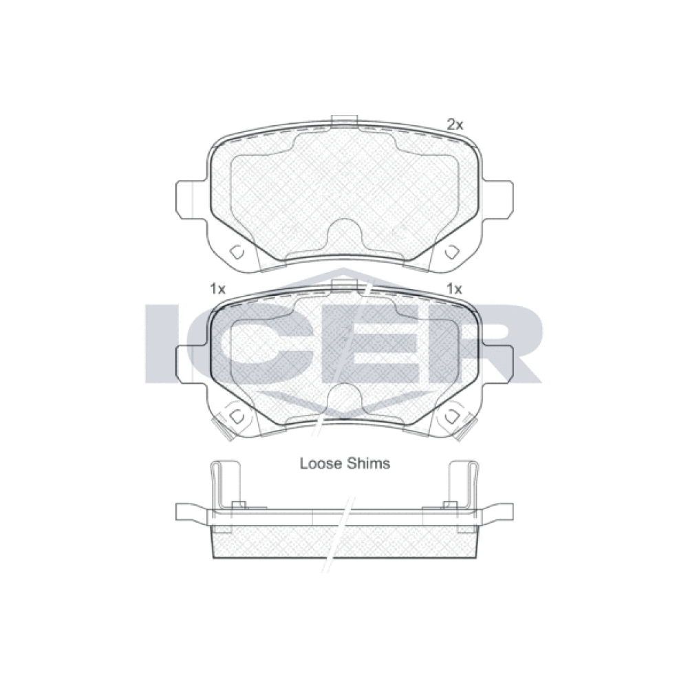Колодки гальмівні (задні) VW Routan 08-13/Chrysler Grand Voyager 07-/Dodge Journey 08-