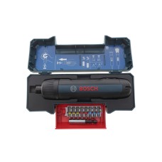 Шуруповерт акумуляторний Bosch GO (2,5-5 Nm/3.6V) 360 об./Макс /d=6,35мм (+ кейс з бітами)