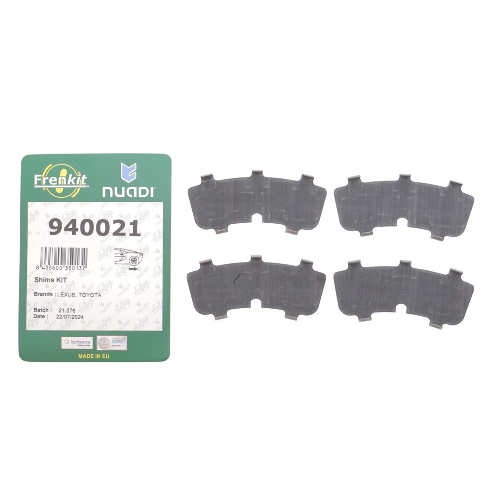 Комплект протискрипних пластин (задніх) Toyota Camry 86-01/Avensis 97-03/Carina 87-97/Lexus RX 98-03/ES 89-01