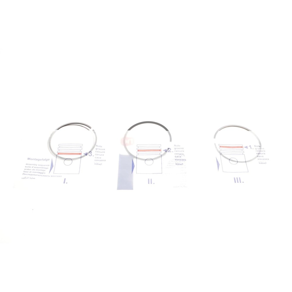 Кільця поршневі Suzuki/Opel 1.3CDTI 05- (69.60mm/STD) (2.0-1.5-2.0) = 8935640000