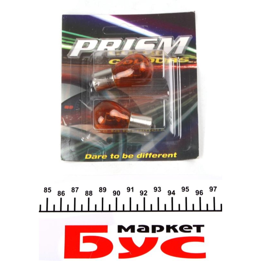 Автолампа P21W 12V 21W BA15s (SCC) Amber (блістер/2шт.)