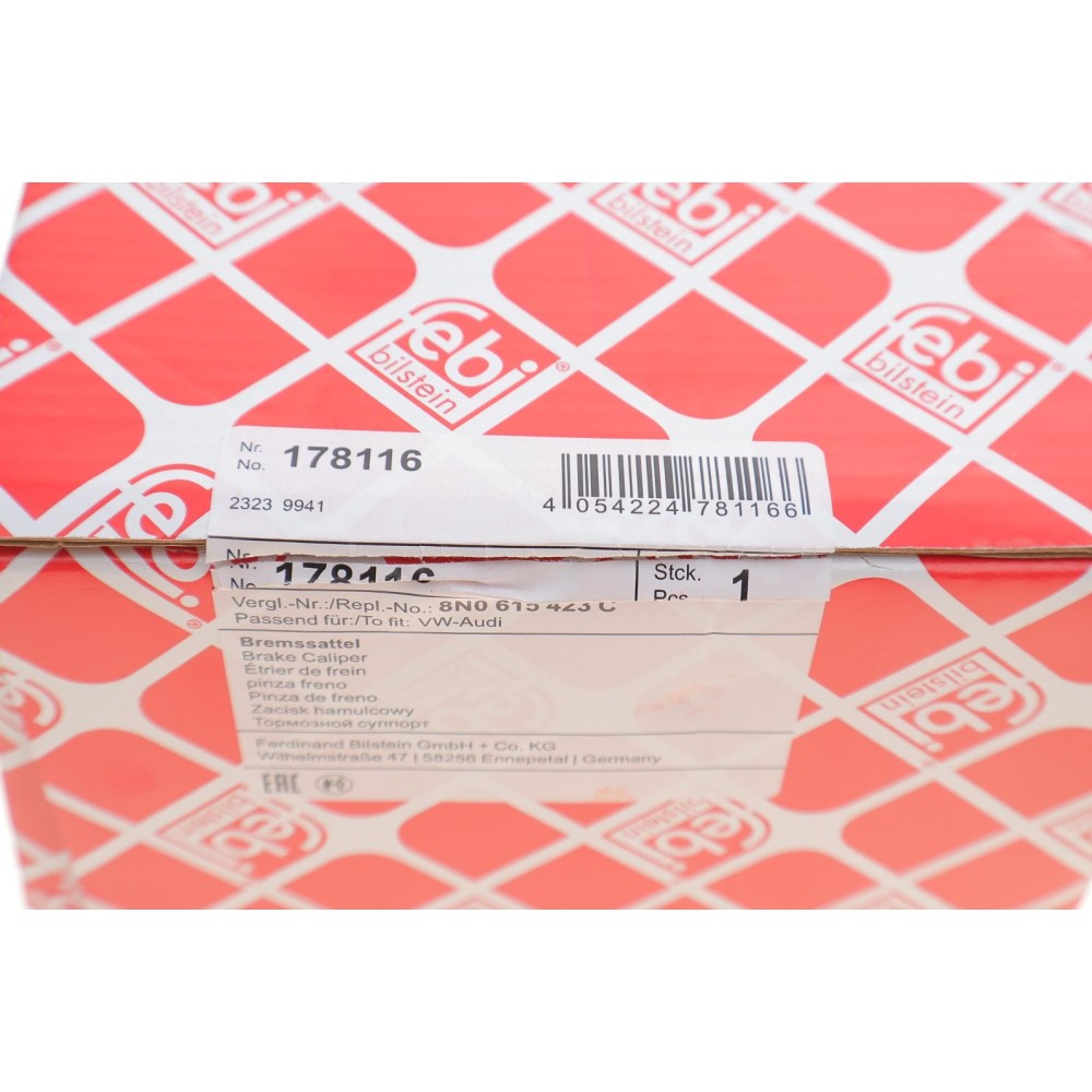Супорт гальмівний (задній) (L) VW Bora/Golf 97-06 (d=38mm)