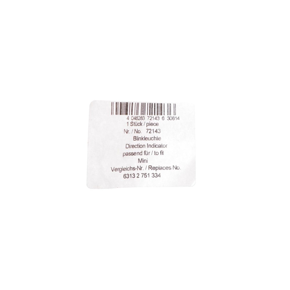 Повторювач повороту на крило Mini R56/R57 06-13 (R)