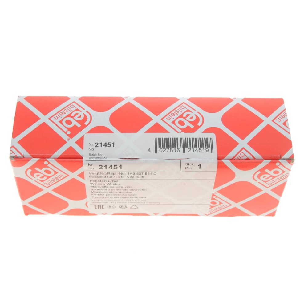 Ручка склопідіймача VW Caddy II/ T4/ T5/ LT 28-55 (передня)
