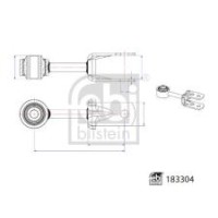 Тяга стабілізатора (заднього) VW Crafter 50/Man TGE 2.0D 17- (139mm)