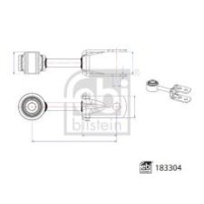 Тяга стабілізатора (заднього) VW Crafter 50/Man TGE 2.0D 17- (139mm)