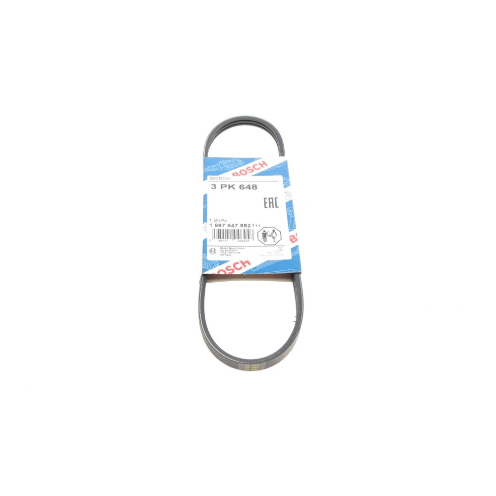 Ремень генератора Ford Fiesta/Escort 1.8D 88-95/Mondeo 2.5-3.0 V6 24V 00-07 (3PK648)