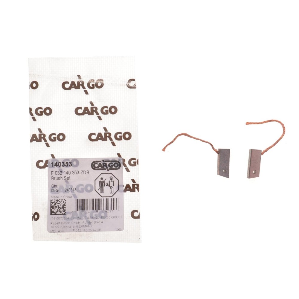 Щітки генератора (14V) Mitsubishi Colt/Lancer 1.2-2.0 06- = 140353