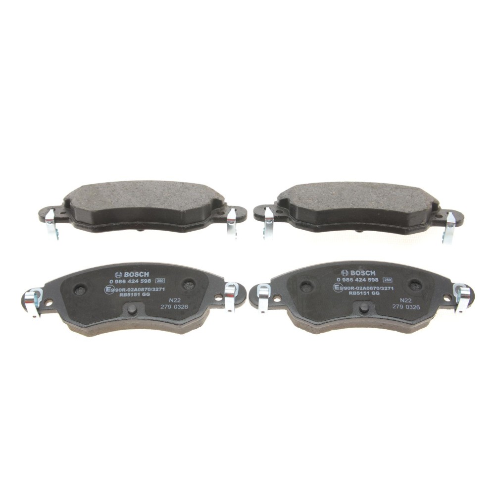 Колодки гальмівні (передні) Citroen C5 I/II 01-08 (Bosch) (з датчиком)
