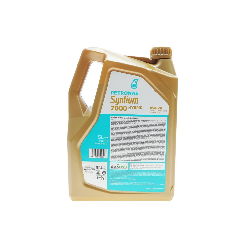 Олива 0W20 SYNTIUM 7000 HYBRID (5L) (API SP/ILSAC GF-6A) (GM dexos1 Gen 3/Ford WSS-M2C962-A1)