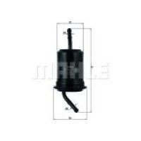Фільтр паливний Mazda 323 89-01/626 87-92/RX-7 85-91(70x56x88)