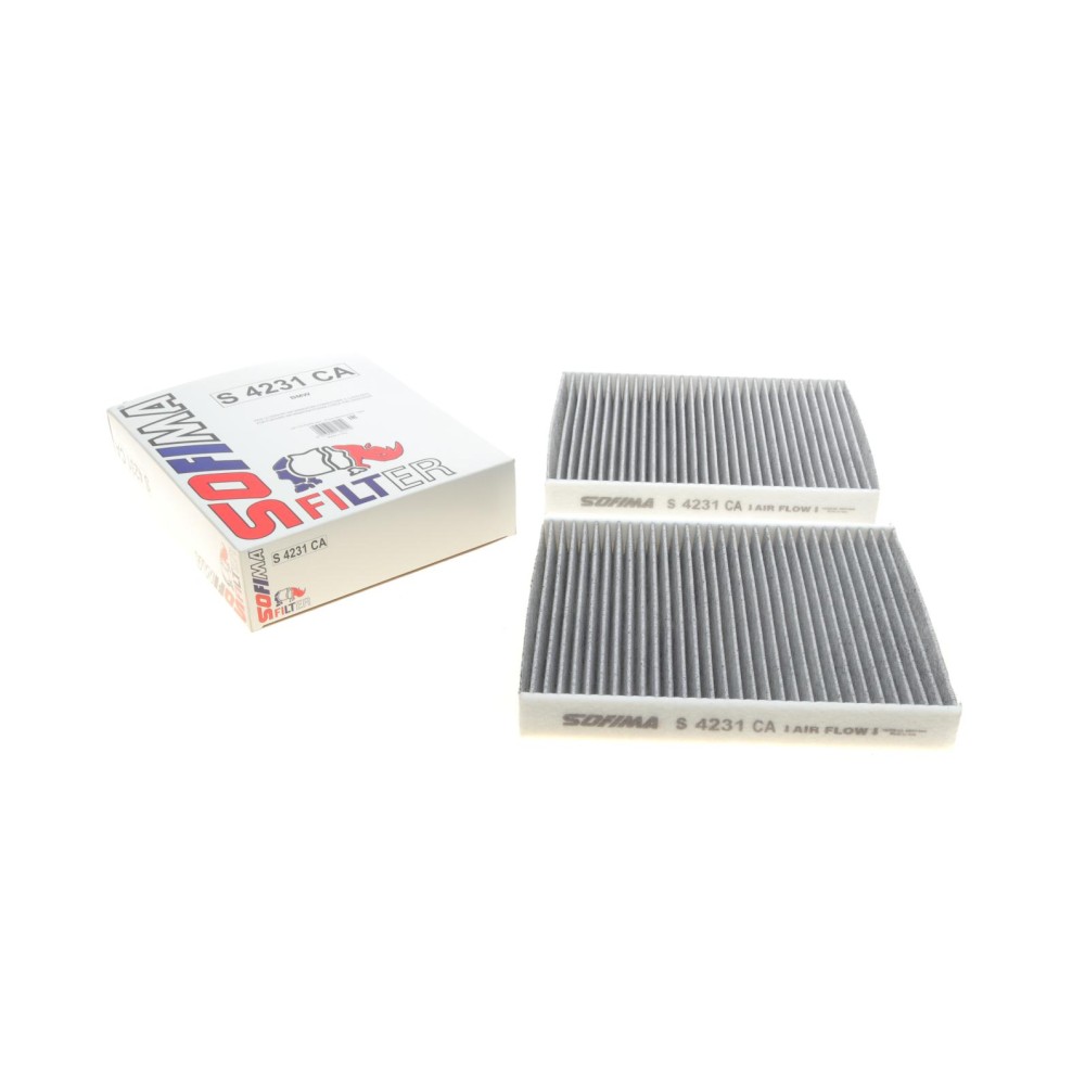 Фільтр салону BMW 5 (F10/F11/F07)/6 (F06/F12/F13)/7 (F01-F04) 08-18 (вугільний) (к-кт 2 шт.)