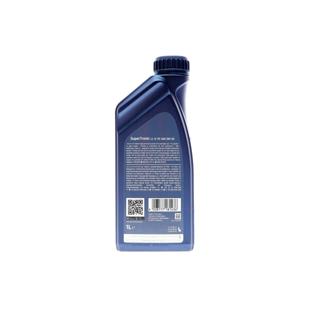 Олива 0W20 Super Tronic LL IV FE  (1L) (VW 508 00/509 00)