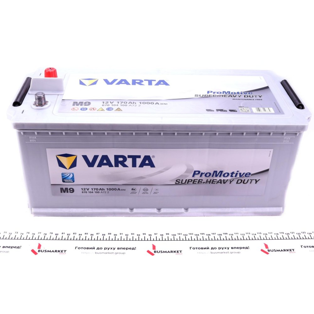 Акумуляторна батарея 170Ah/1000A (513x223x223/+L/B13) Promotive SHD M9 замінено на 670104100 A722