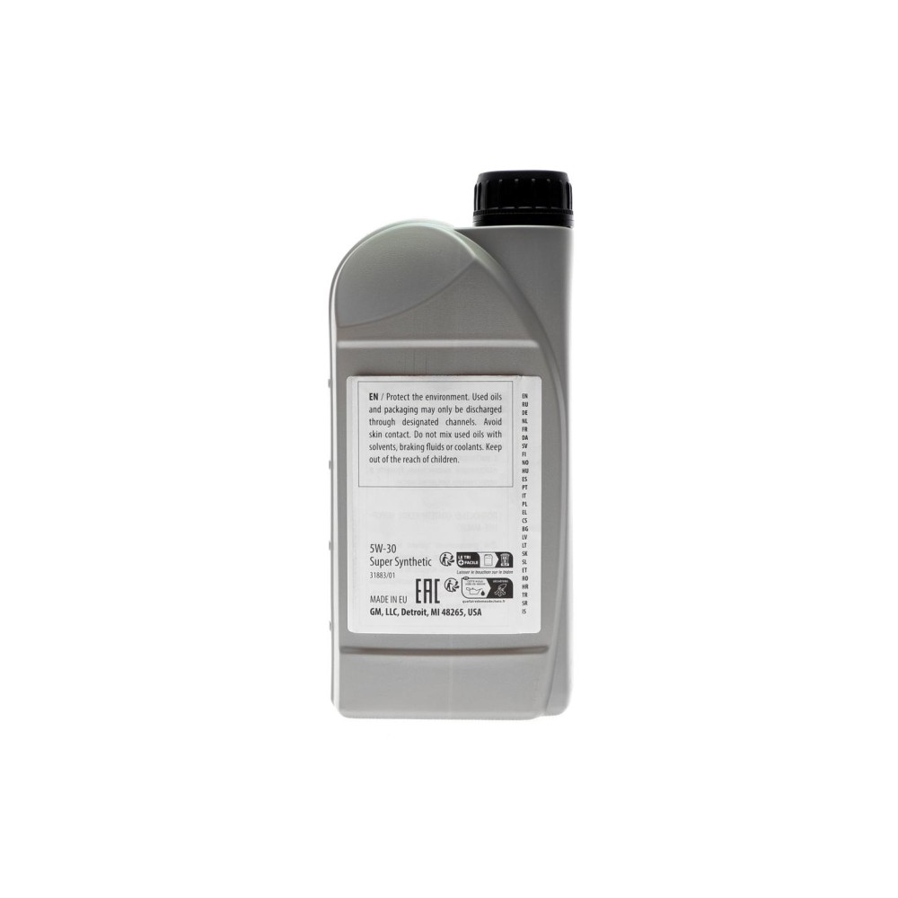 Олива 5W30 GM Super Synthetic (1L) (BMW LL-04/MB 229.31/MB 229.51/PORSCHE C30/VW 503.01/504.00/507.00)