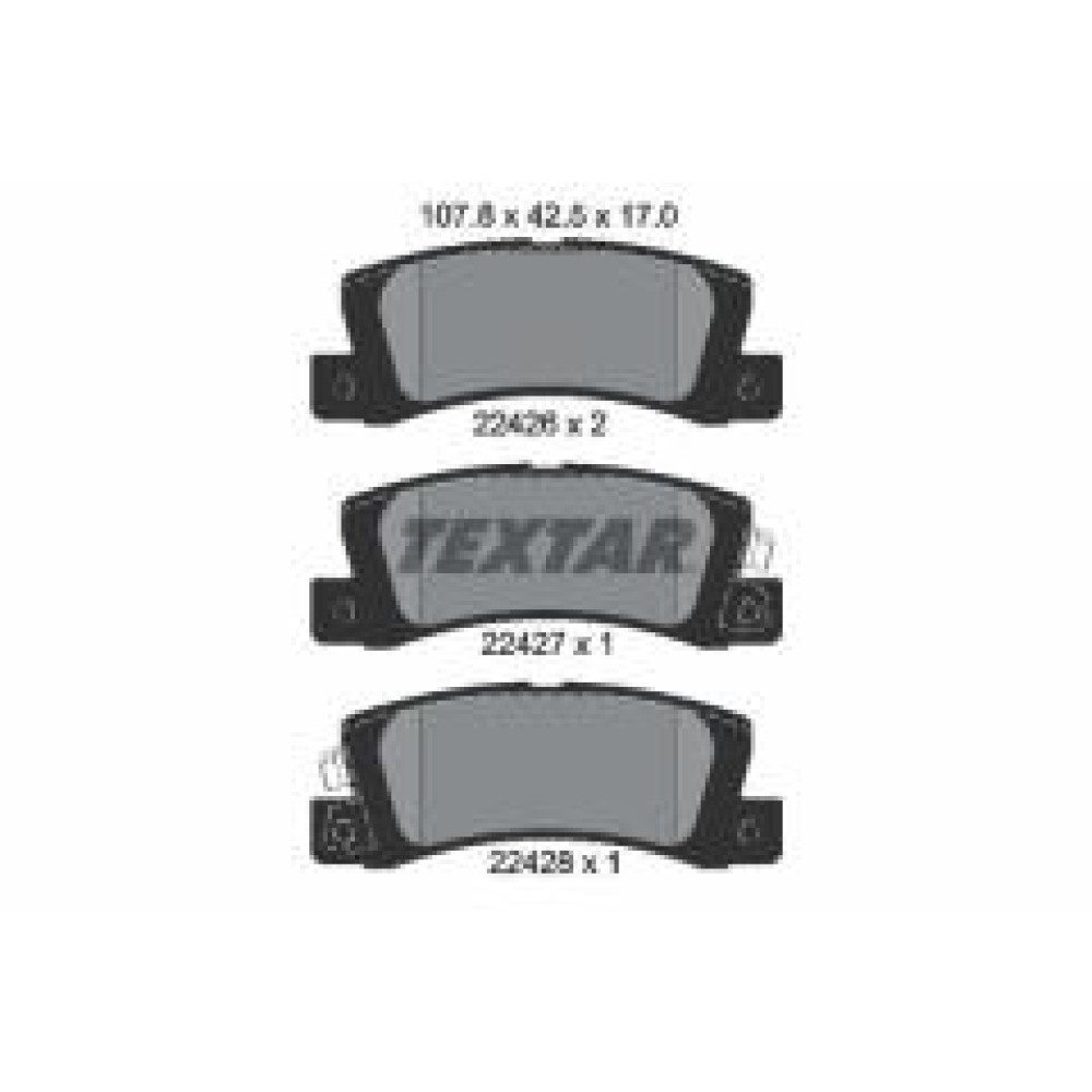 Колодки гальмівні (задні) Toyota Camry 2.2-3.0 i 91-01 (Akebono)