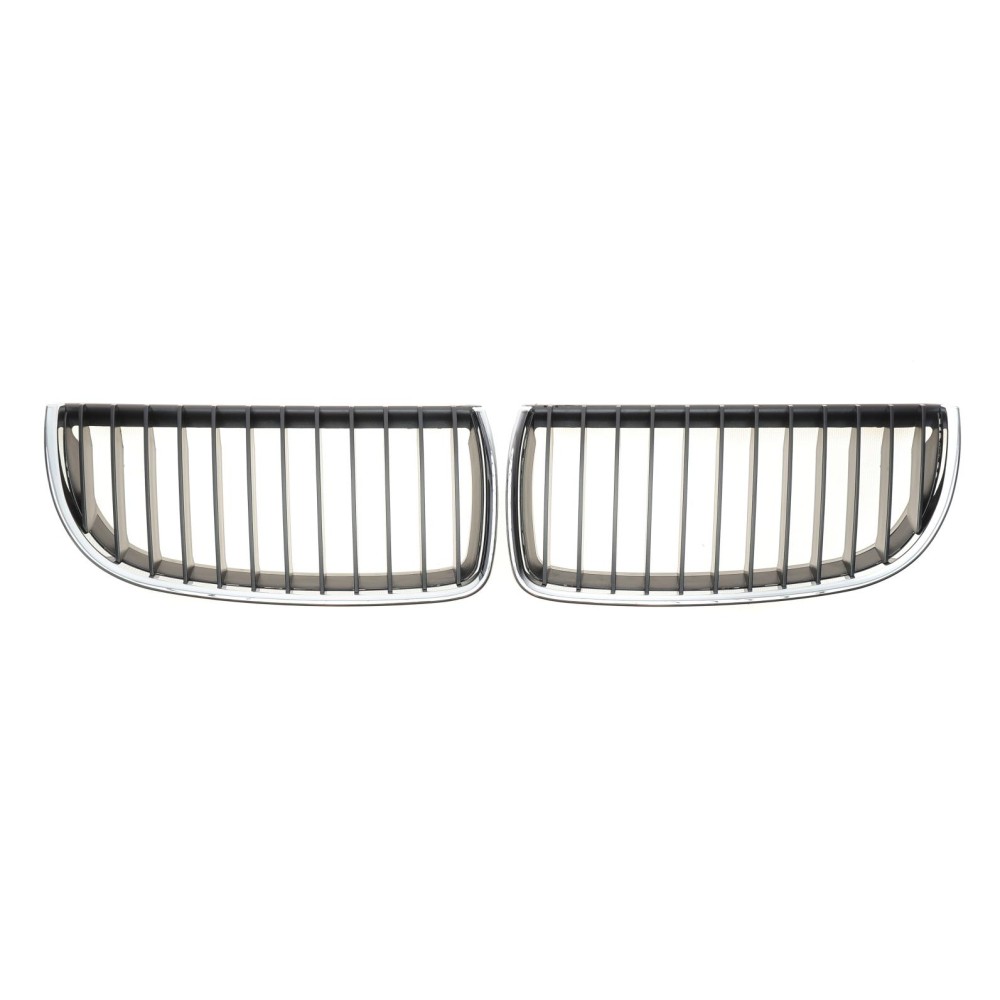 Решітка радіатора BMW 3 (E90) 04-08 (чорний хром) (к-кт)