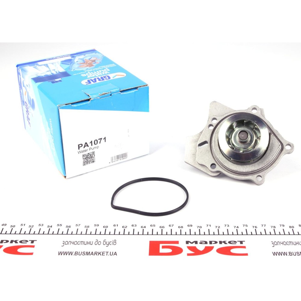 (замінено на PA1072) помпа води Audi A3-A5/Seat/Skoda/VW 1.8-2.0FSI/TFSI 05-14 (29z)(B/B)(8 лоп)