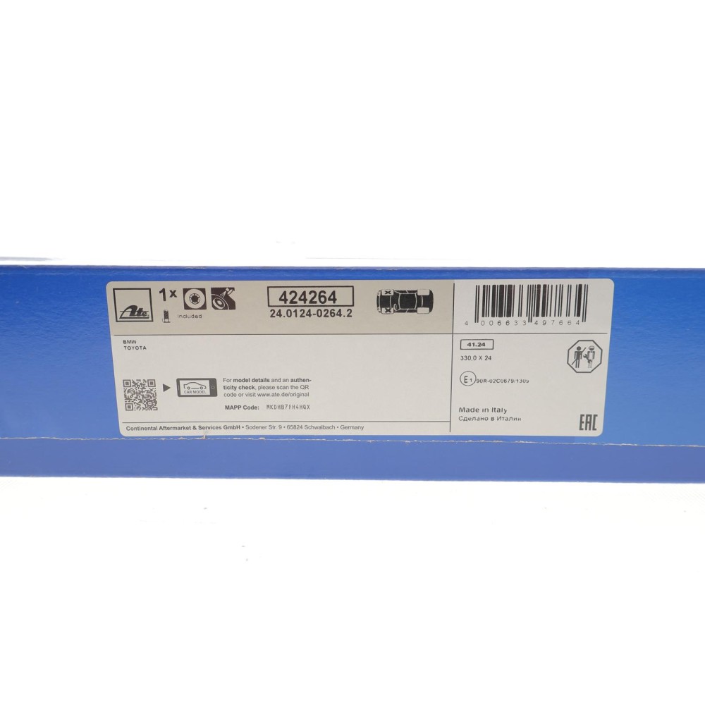 Диск гальмівний (передній) BMW 3 (G20/G80/G28)/5 (G30/F90) 16- (330x24)