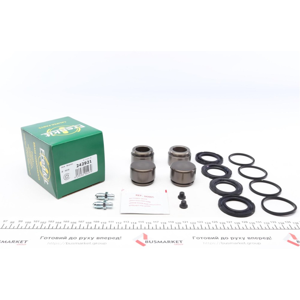 Ремкомплект супорта (переднього) Alfa Romeo Spider 06- (d=42mm) (+4 поршня) (Brembo)