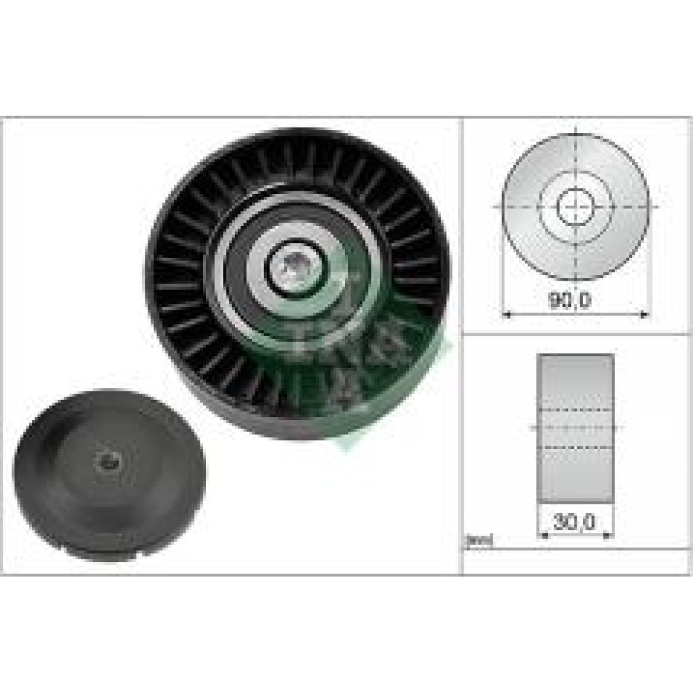 Ролик генератора BMW 3 (E90) 06-11 (паразитний) (90x30), N54/N55