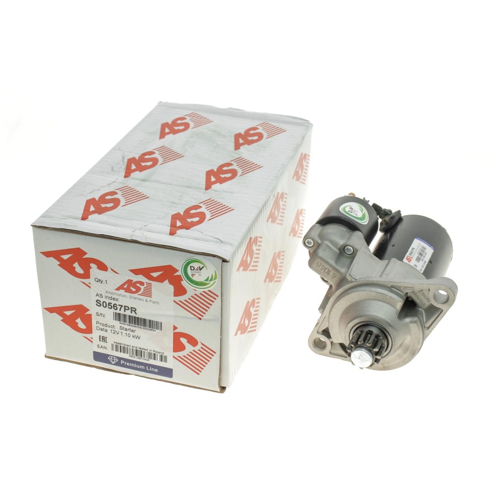 Стартер Audi A3/Q3/VW Passat 1.8/2.0 12- (12V/1.1kw) (z=11)