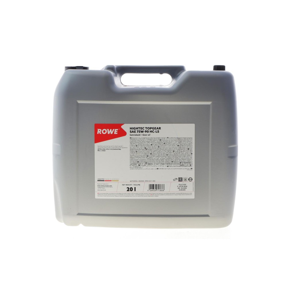 Олива 75W90 HIGHTEC TOPGEAR HC-LS (20L) (MIL-L 2105D) (API GL-4/GL-5/GL-5 LS)