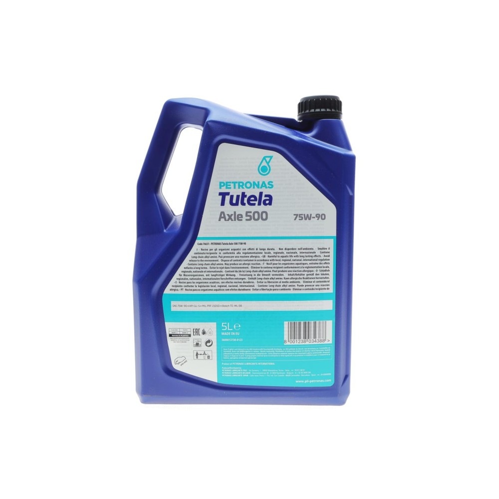 Олива 75W90 TUTELA AXLE 500 (5L) (MIL PRF 2105D) (API GL-5)