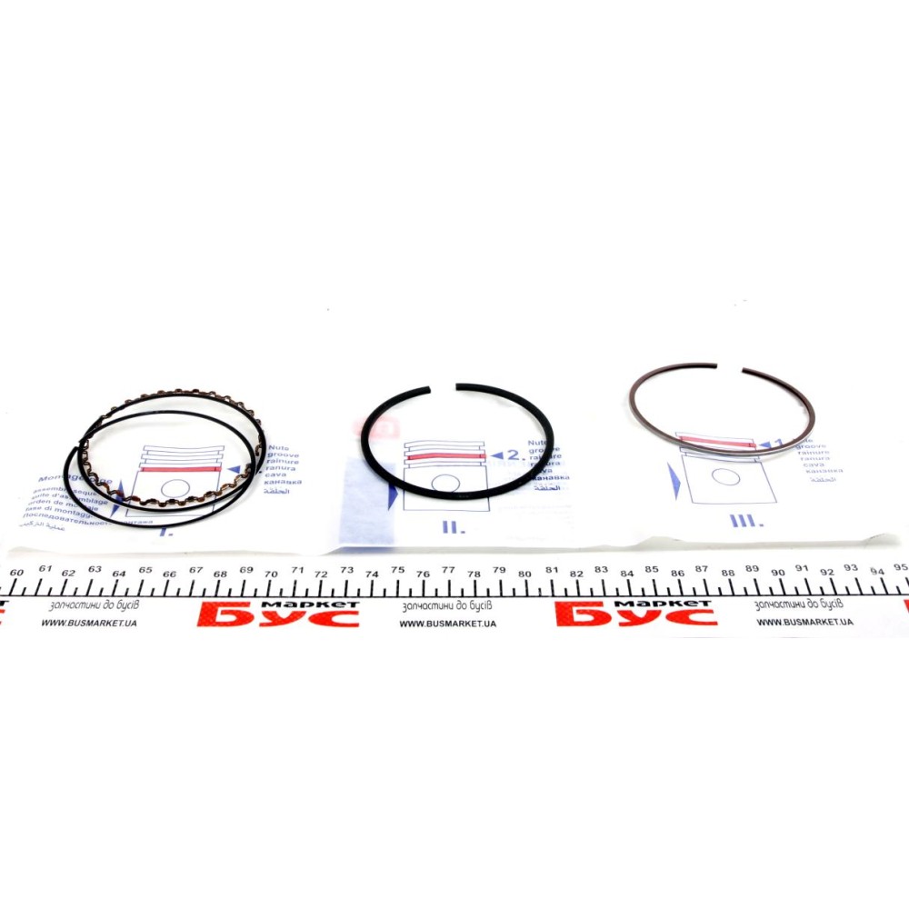 Кольца поршньові VW T4 2.0/2.5 (81.00mm/STD) (1.75-2-3) = 8950490000