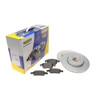 Комплект гальмівний передній (диски+колодки) Renault Megane/Scenic/Fluence 08-/Duster 12-