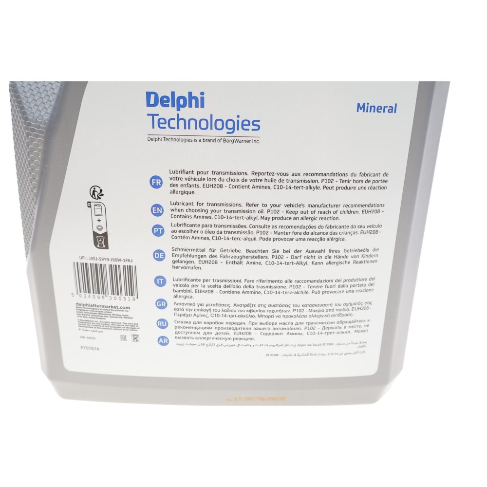 Олива трансмісійна 80W90 Delphi Gear Oil 4 (5L) (GL5/MIL-L-2105D/MAN 342 M-2/Volvo 1273.10)