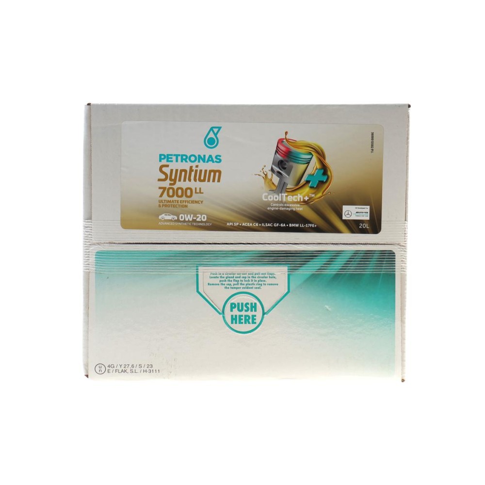 Олива 0W20 SYNTIUM 7000 LL (20L) (BMW LL-17 FE+) (API SP) (ILSAC GF-6A/ACEA C6) упаковка BiB